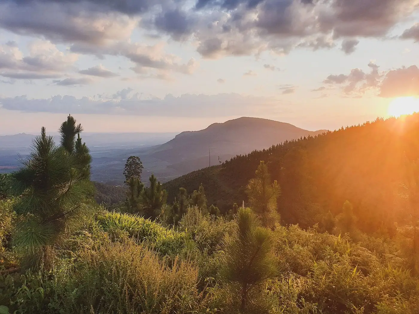 Sunset over the Soutpansberg mountains, Limpopo